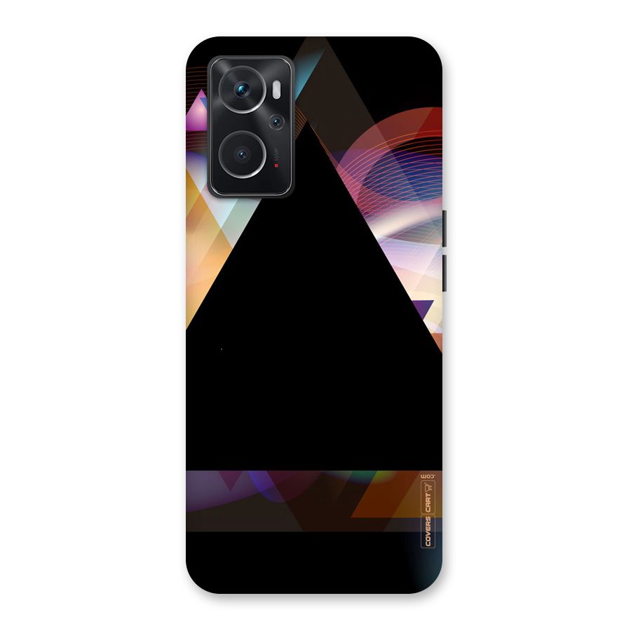 Triangle Black Abstract Back Case for Oppo K10 4G