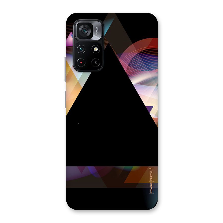 Triangle Black Abstract Back Case for Poco M4 Pro 5G
