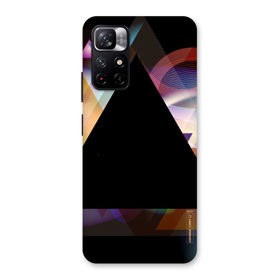 Triangle Black Abstract Back Case for Redmi Note 11T 5G