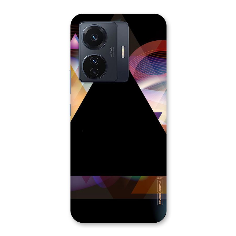 Triangle Black Abstract Back Case for Vivo T1 Pro