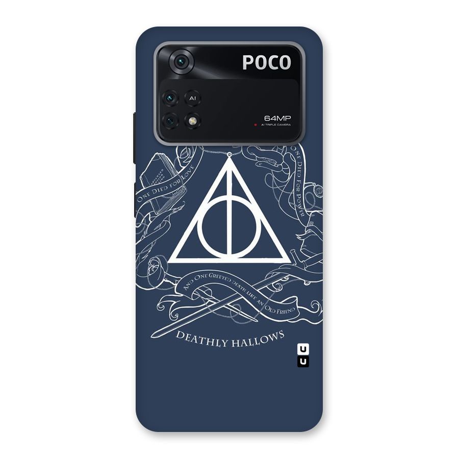 Triangle Blue Back Case for Poco M4 Pro 4G
