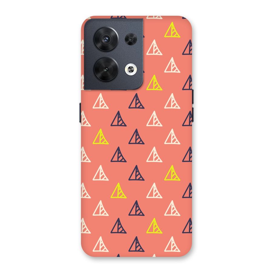 Triangular Boho Pattern Back Case for Oppo Reno8 5G