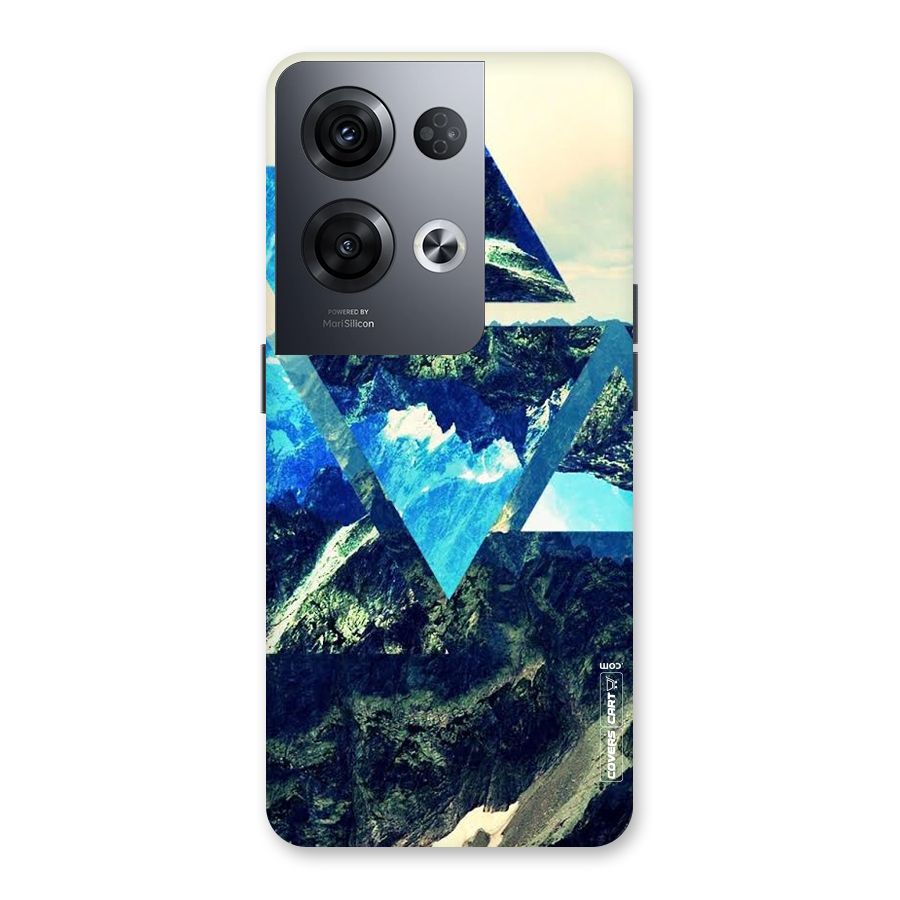 Triangular View Back Case for Oppo Reno8 Pro 5G