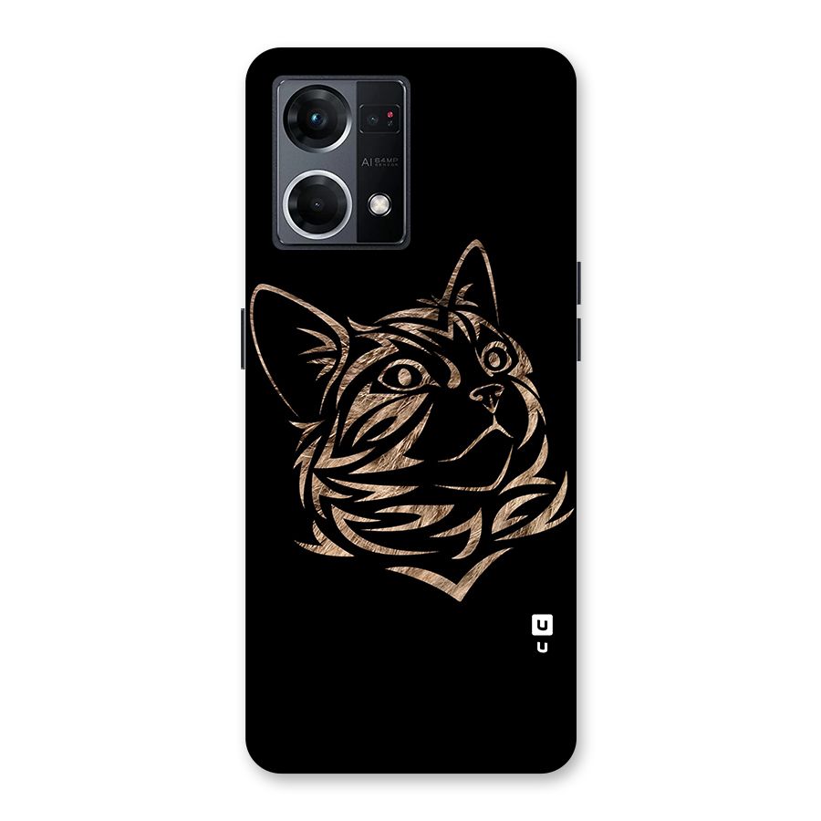 Tribal Cat Glass Back Case for Oppo F21 Pro 5G