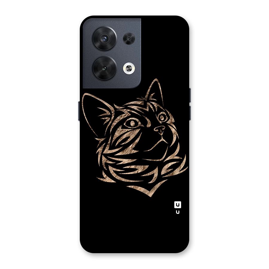 Tribal Cat Back Case for Oppo Reno8 5G