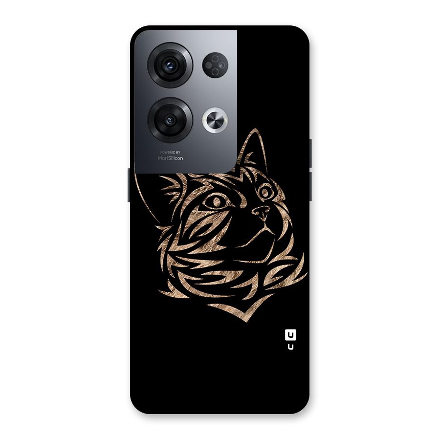 Tribal Cat Back Case for Oppo Reno8 Pro 5G