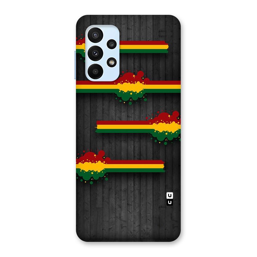 Tricolor Splash Design Back Case for Galaxy A23