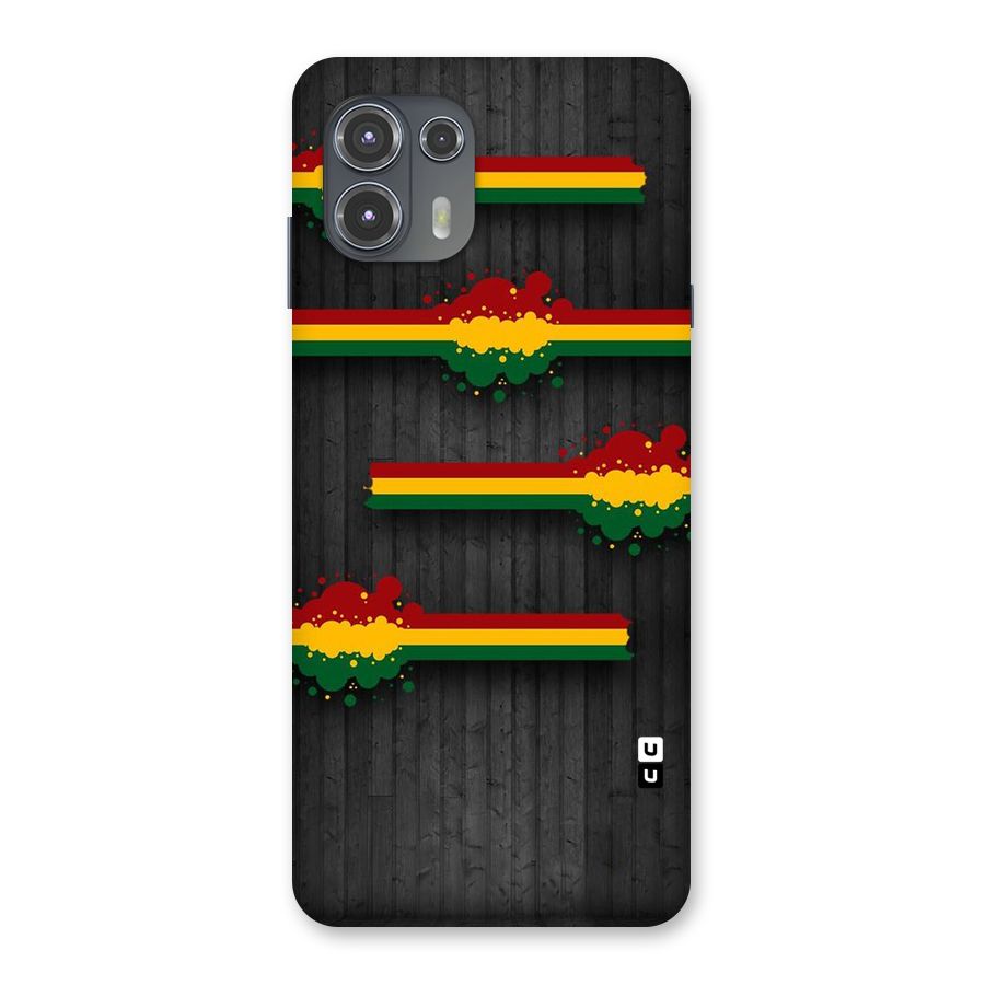 Tricolor Splash Design Back Case for Motorola Edge 20 Fusion