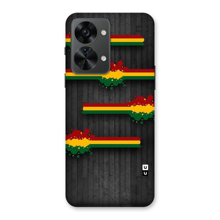 Tricolor Splash Design Back Case for OnePlus Nord 2T