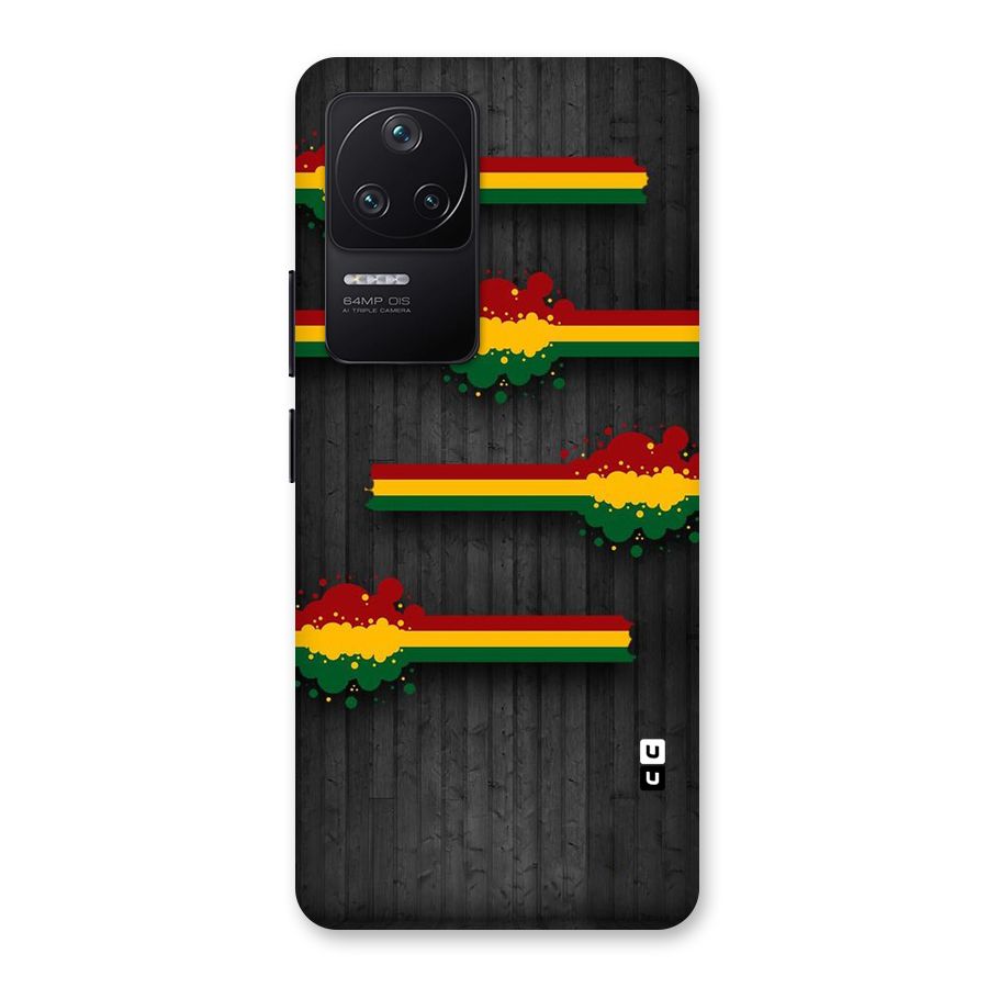 Tricolor Splash Design Back Case for Poco F4 5G