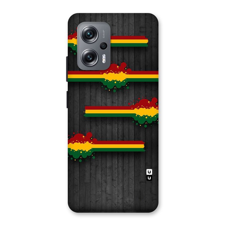 Tricolor Splash Design Back Case for Redmi K50i