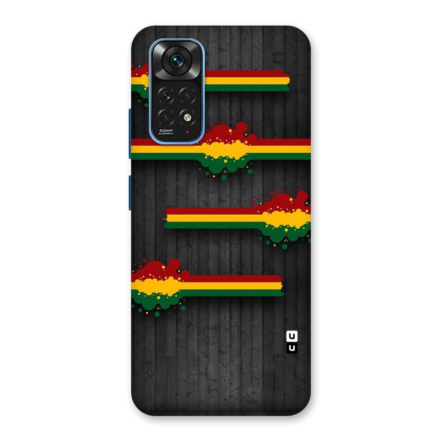 Tricolor Splash Design Back Case for Redmi Note 11S