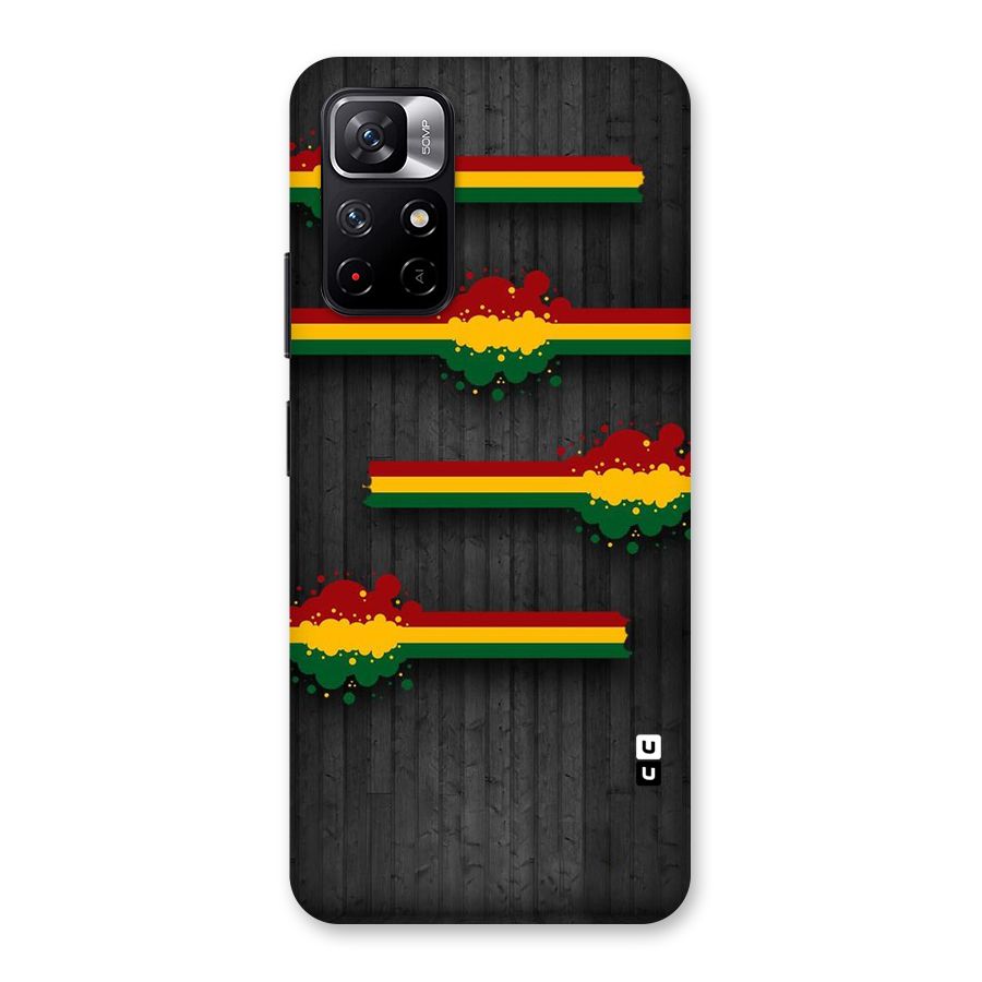 Tricolor Splash Design Back Case for Redmi Note 11T 5G