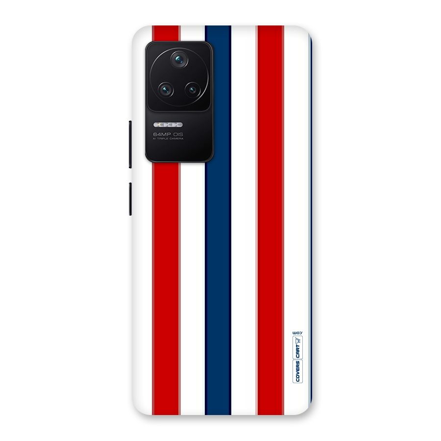 Tricolor Stripes Back Case for Poco F4 5G