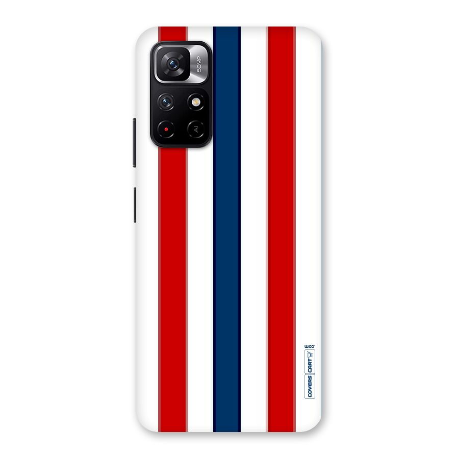 Tricolor Stripes Back Case for Redmi Note 11T 5G
