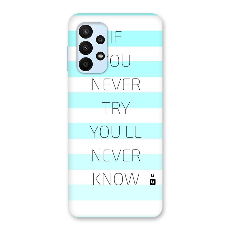 Try Know Back Case for Galaxy A23