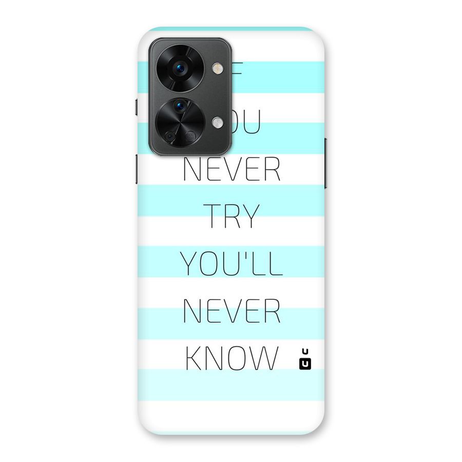 Try Know Back Case for OnePlus Nord 2T