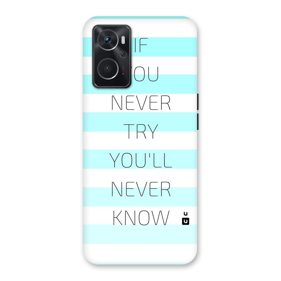 Try Know Back Case for Oppo K10 4G