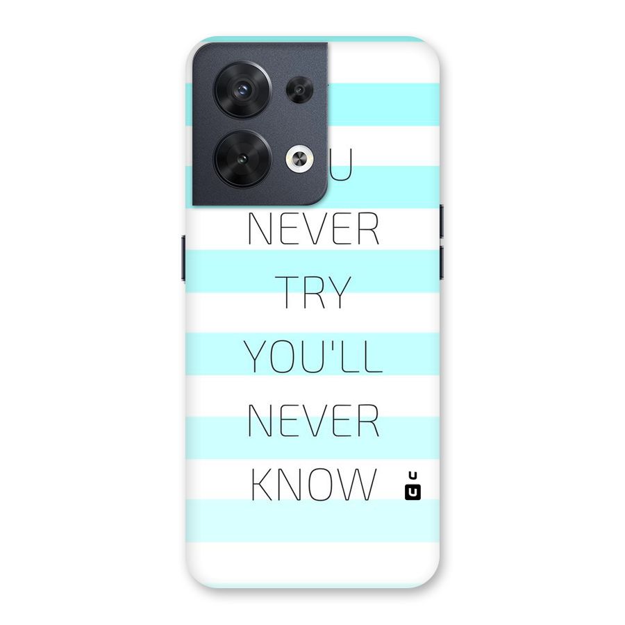Try Know Back Case for Oppo Reno8 5G