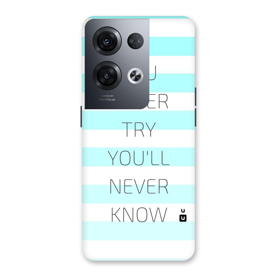 Try Know Back Case for Oppo Reno8 Pro 5G