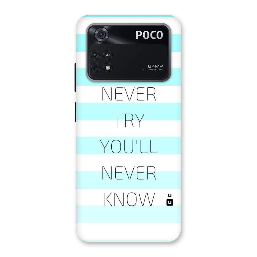Try Know Back Case for Poco M4 Pro 4G