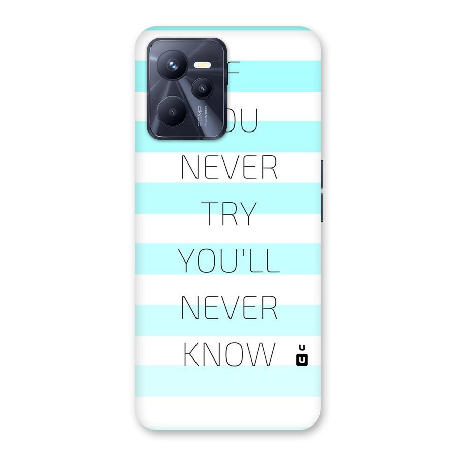 Try Know Back Case for Realme C35