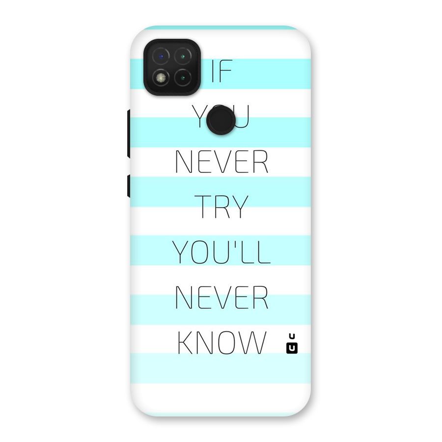 Try Know Back Case for Redmi 9 Activ