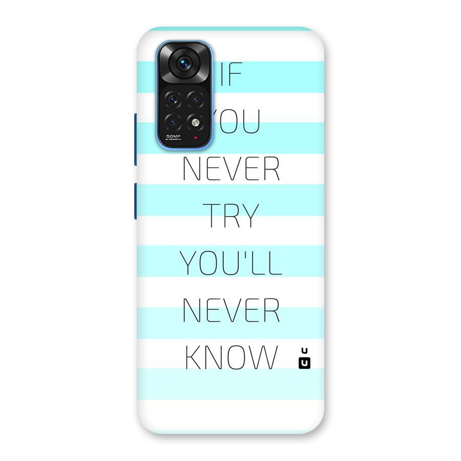 Try Know Back Case for Redmi Note 11S
