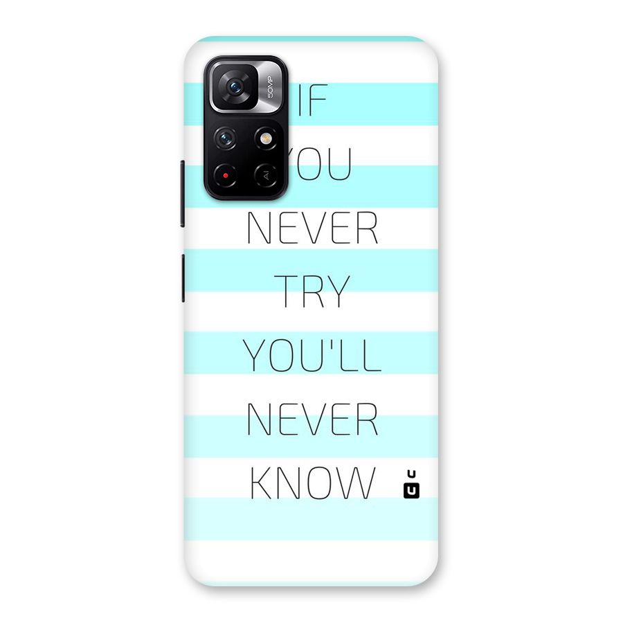 Try Know Back Case for Redmi Note 11T 5G