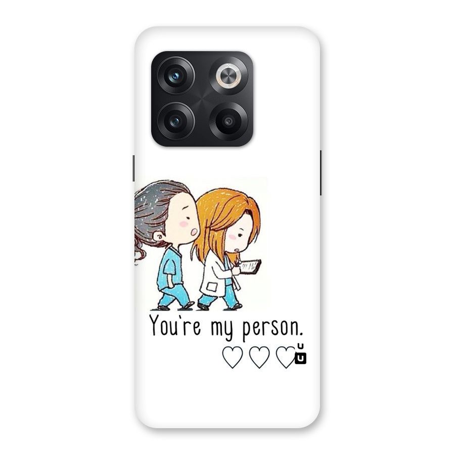 Two Friends In Coat Back Case for OnePlus 10T