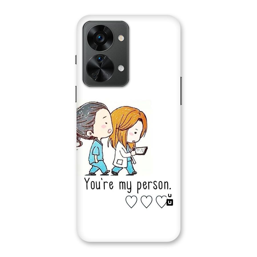 Two Friends In Coat Back Case for OnePlus Nord 2T