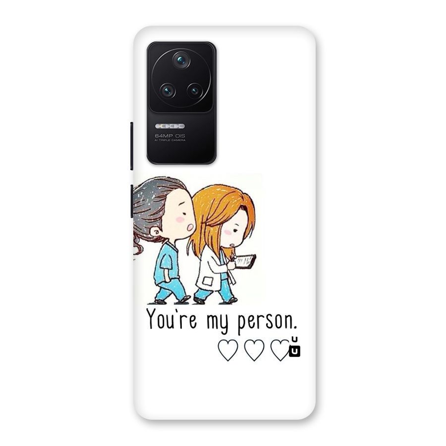 Two Friends In Coat Back Case for Poco F4 5G