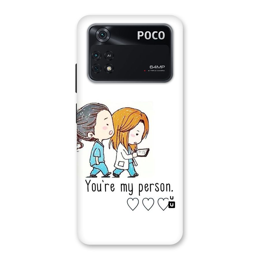 Two Friends In Coat Back Case for Poco M4 Pro 4G