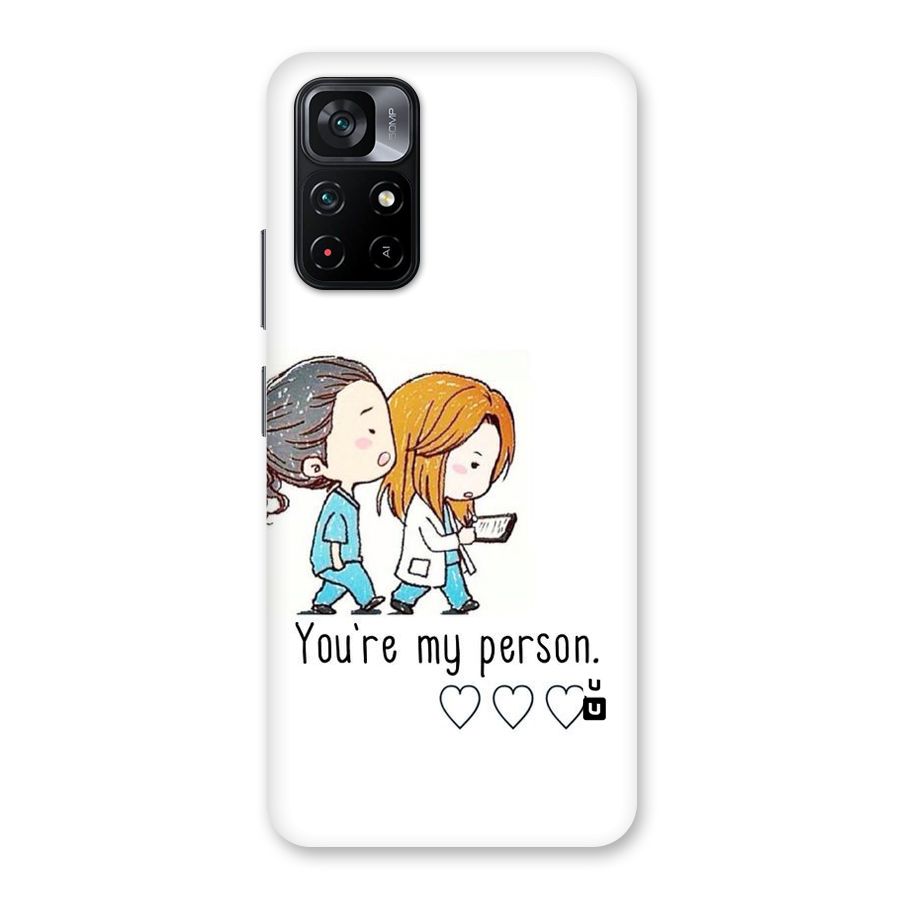 Two Friends In Coat Back Case for Poco M4 Pro 5G
