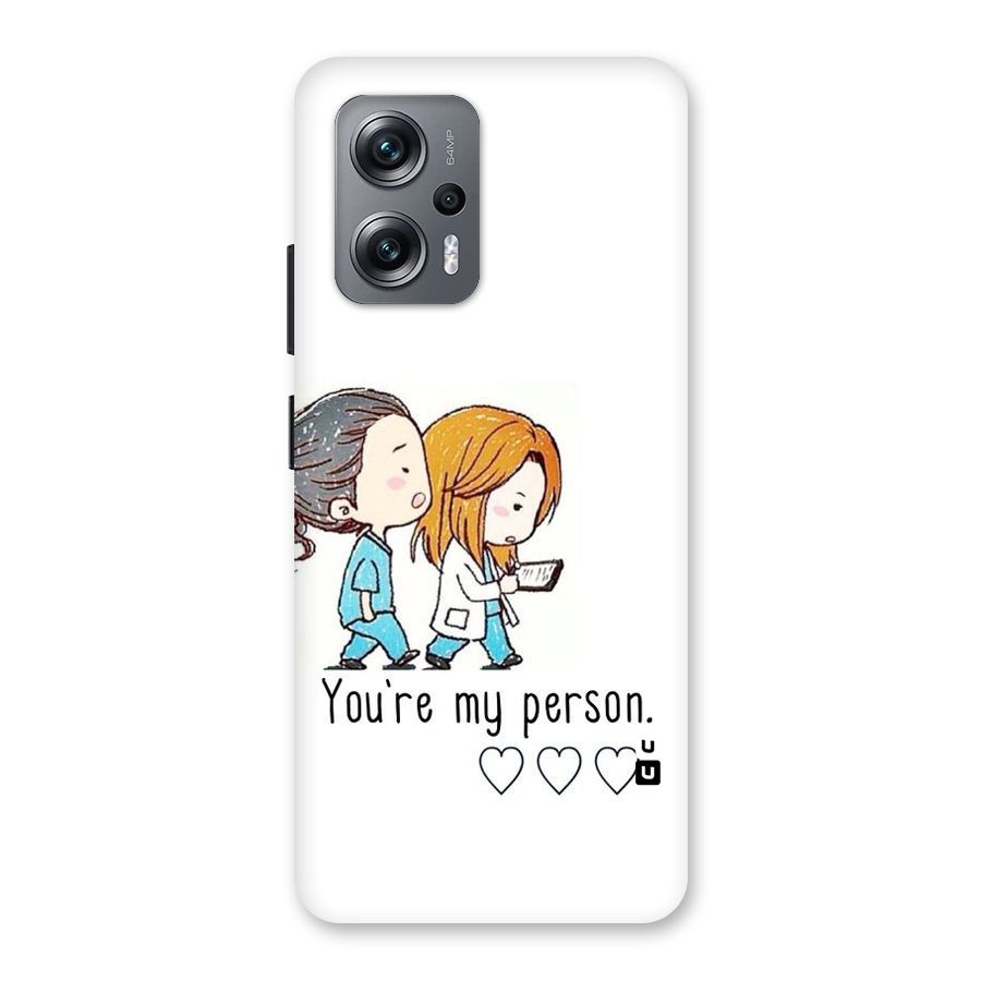 Two Friends In Coat Back Case for Redmi K50i