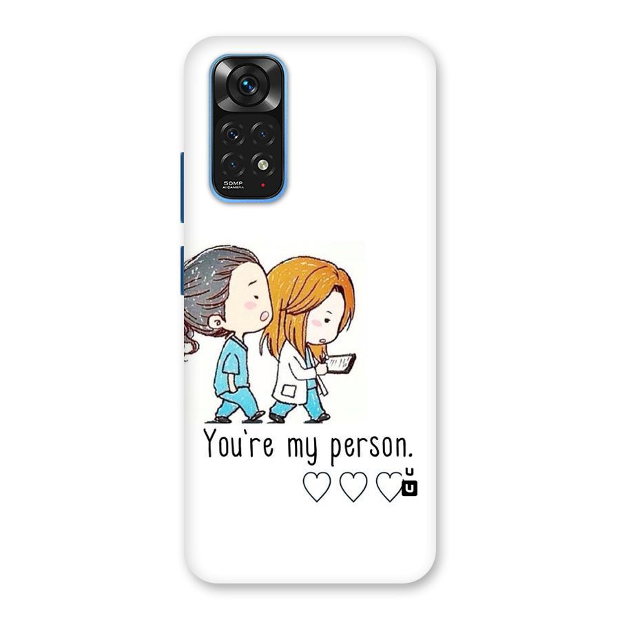 Two Friends In Coat Back Case for Redmi Note 11S