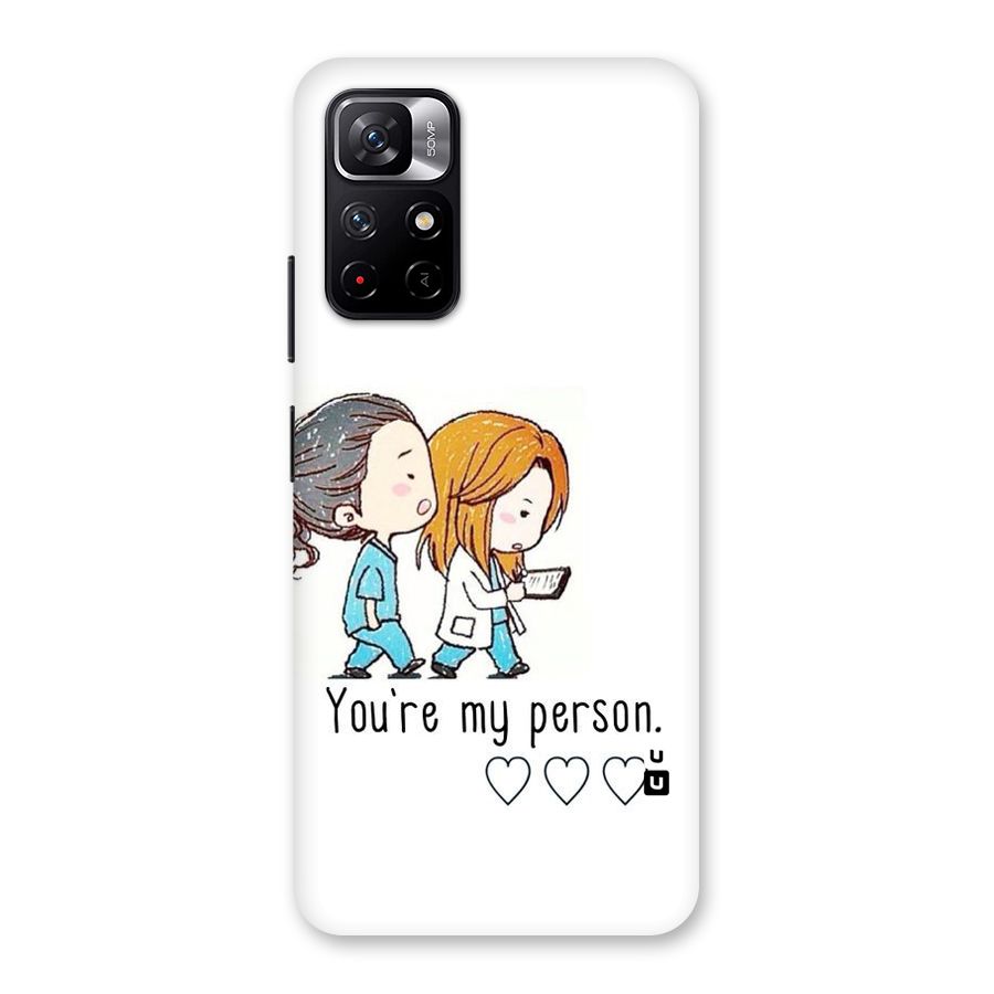 Two Friends In Coat Back Case for Redmi Note 11T 5G