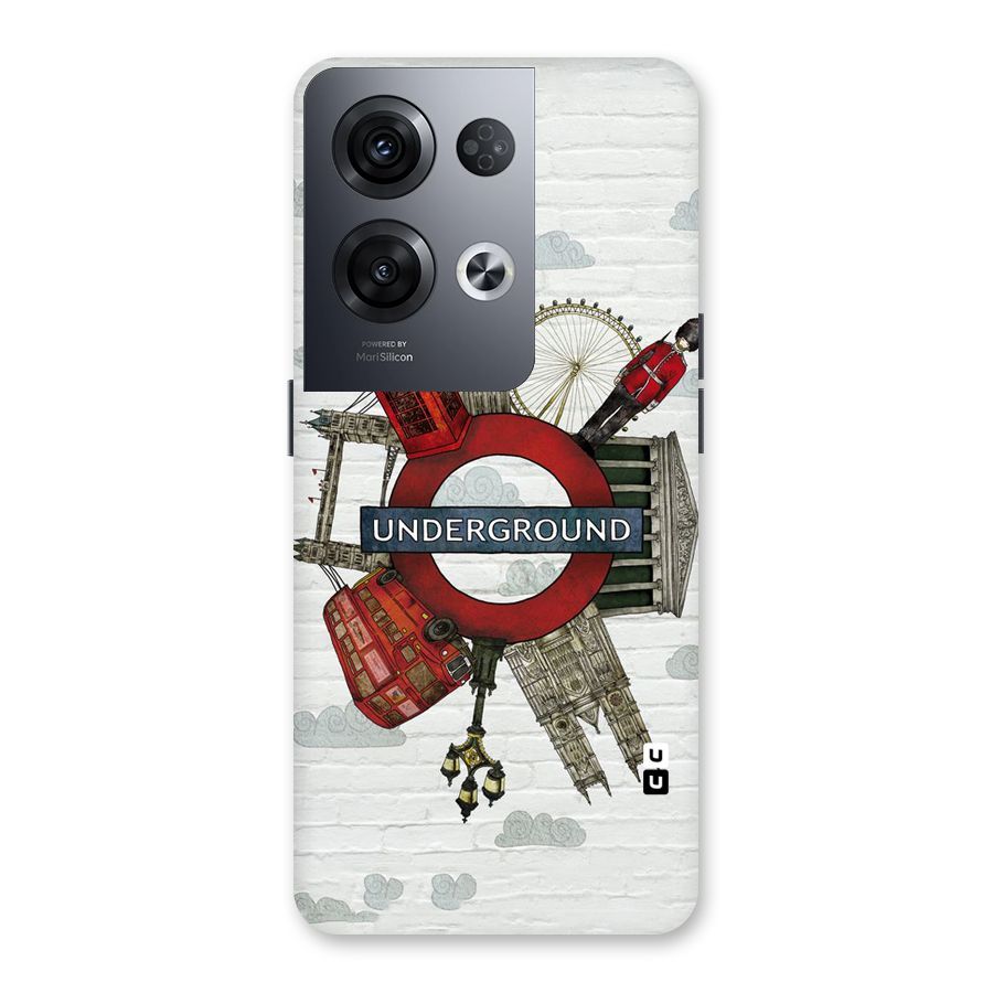Underground Design Back Case for Oppo Reno8 Pro 5G