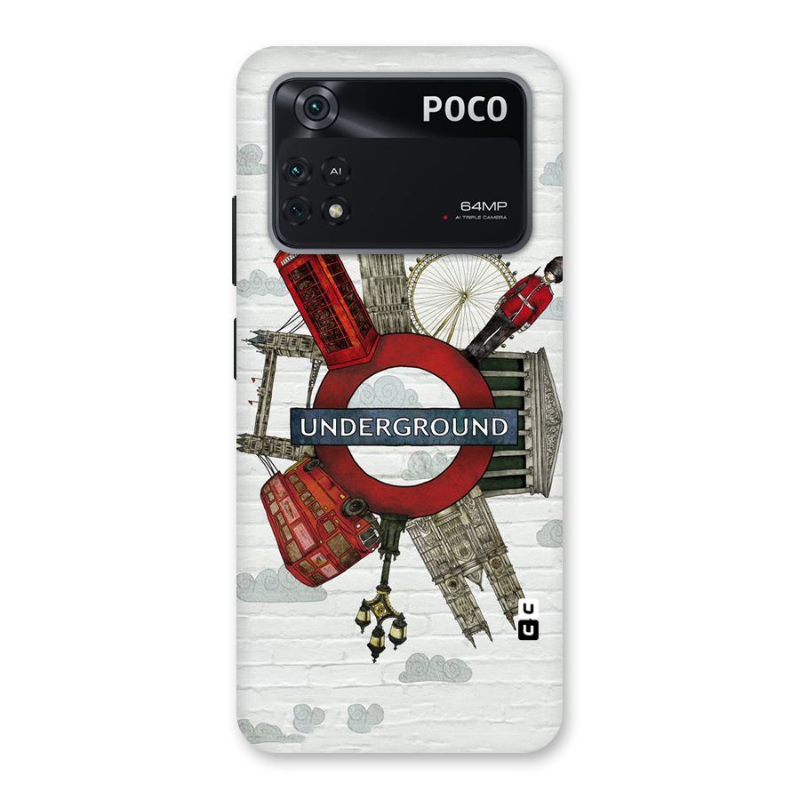 Underground Design Back Case for Poco M4 Pro 4G