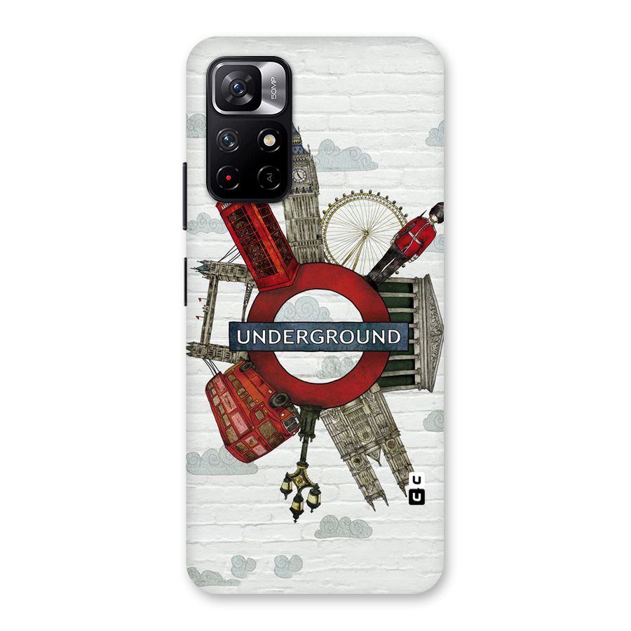 Underground Design Back Case for Redmi Note 11T 5G