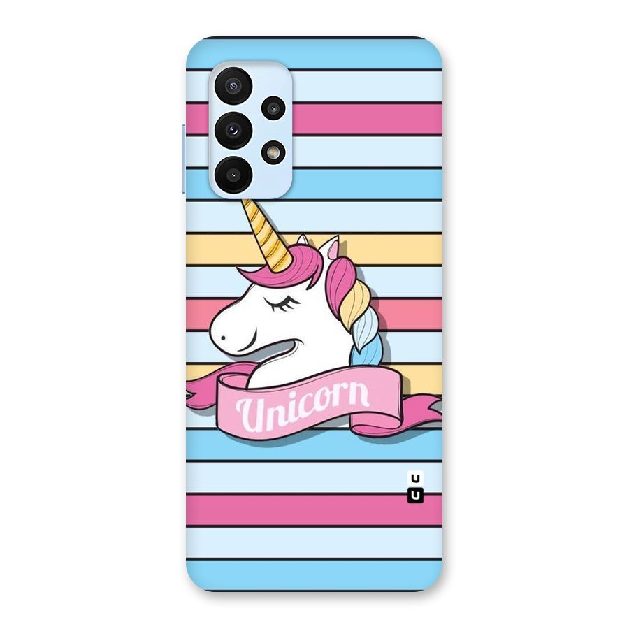 Unicorn Stripes Back Case for Galaxy A23
