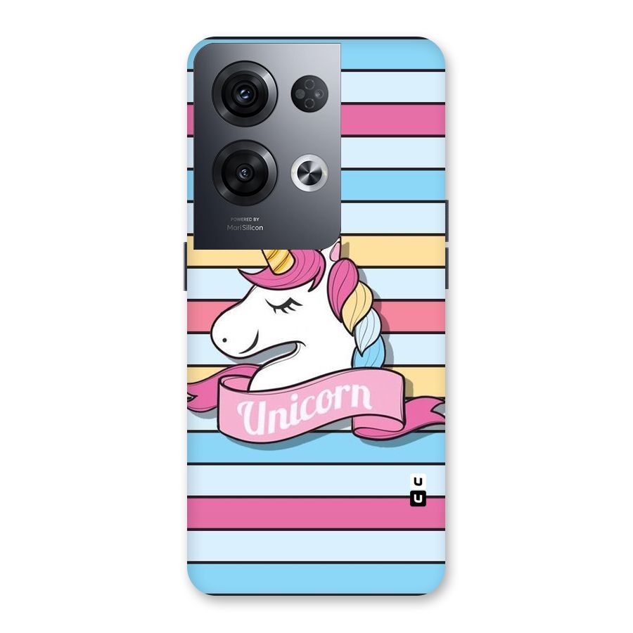 Unicorn Stripes Back Case for Oppo Reno8 Pro 5G
