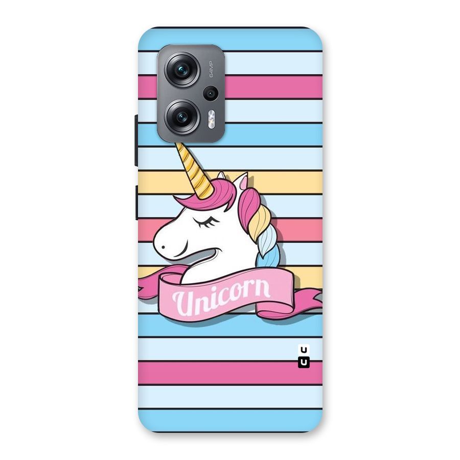 Unicorn Stripes Back Case for Redmi K50i
