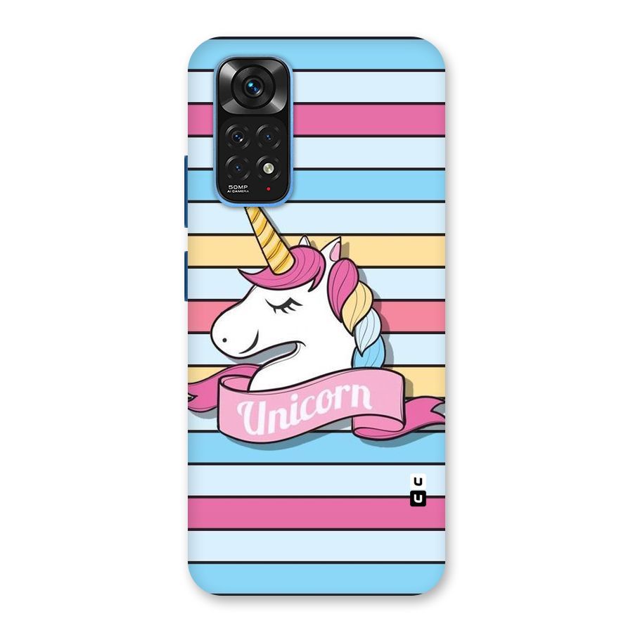Unicorn Stripes Back Case for Redmi Note 11S