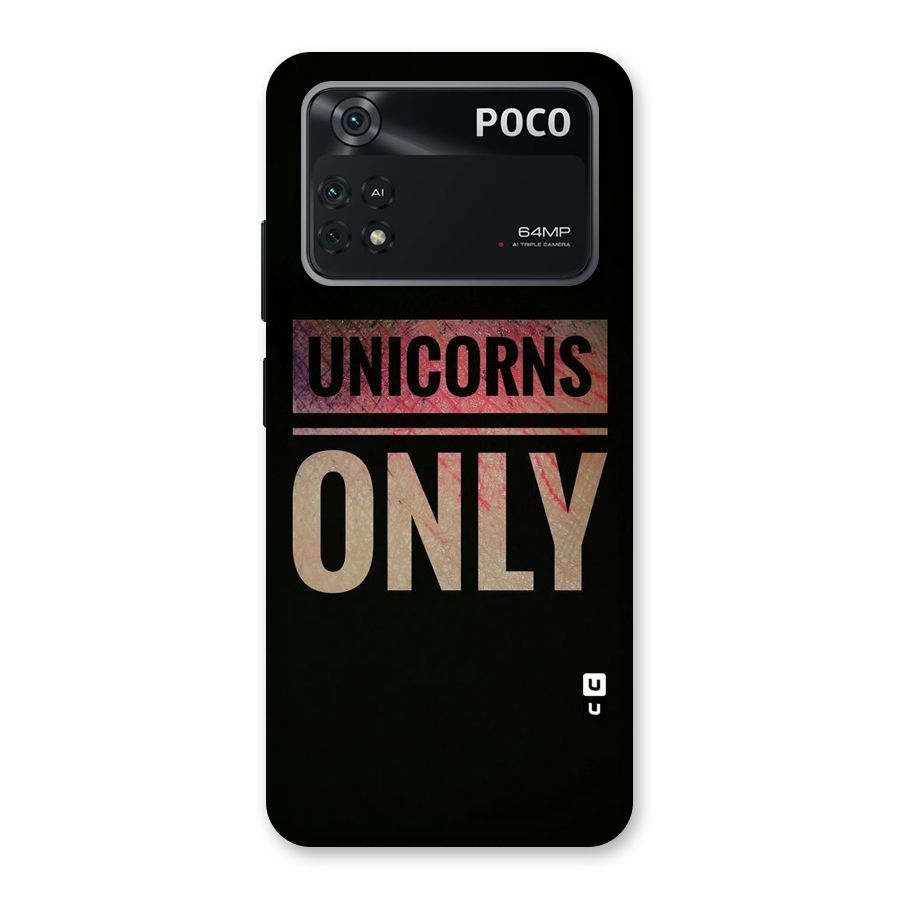Unicorns Only Back Case for Poco M4 Pro 4G