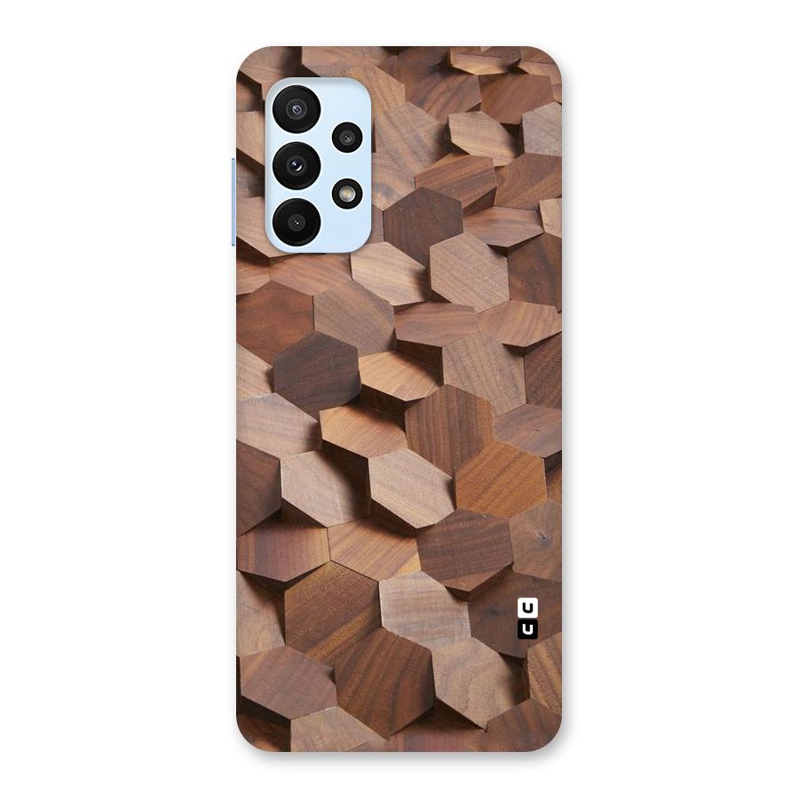 Uplifted Wood Hexagons Back Case for Galaxy A23
