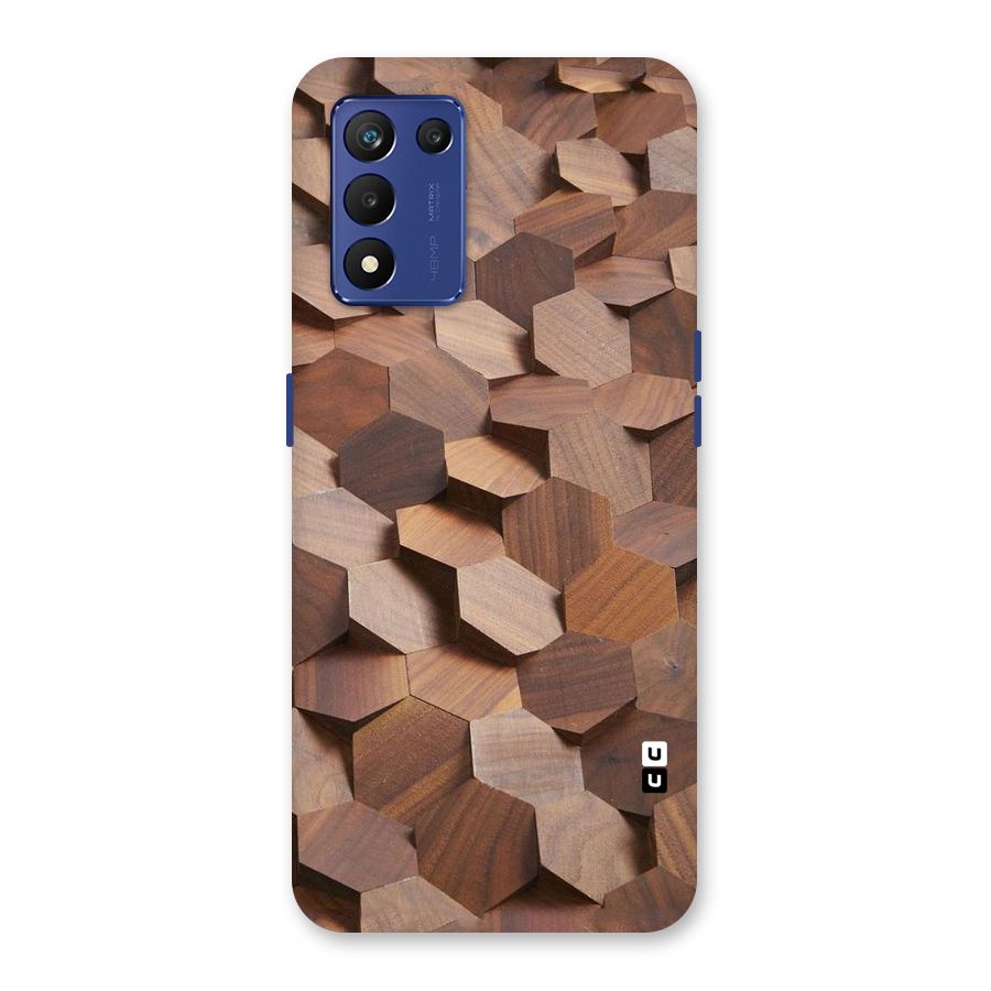 Uplifted Wood Hexagons Back Case for Realme 9 5G Speed