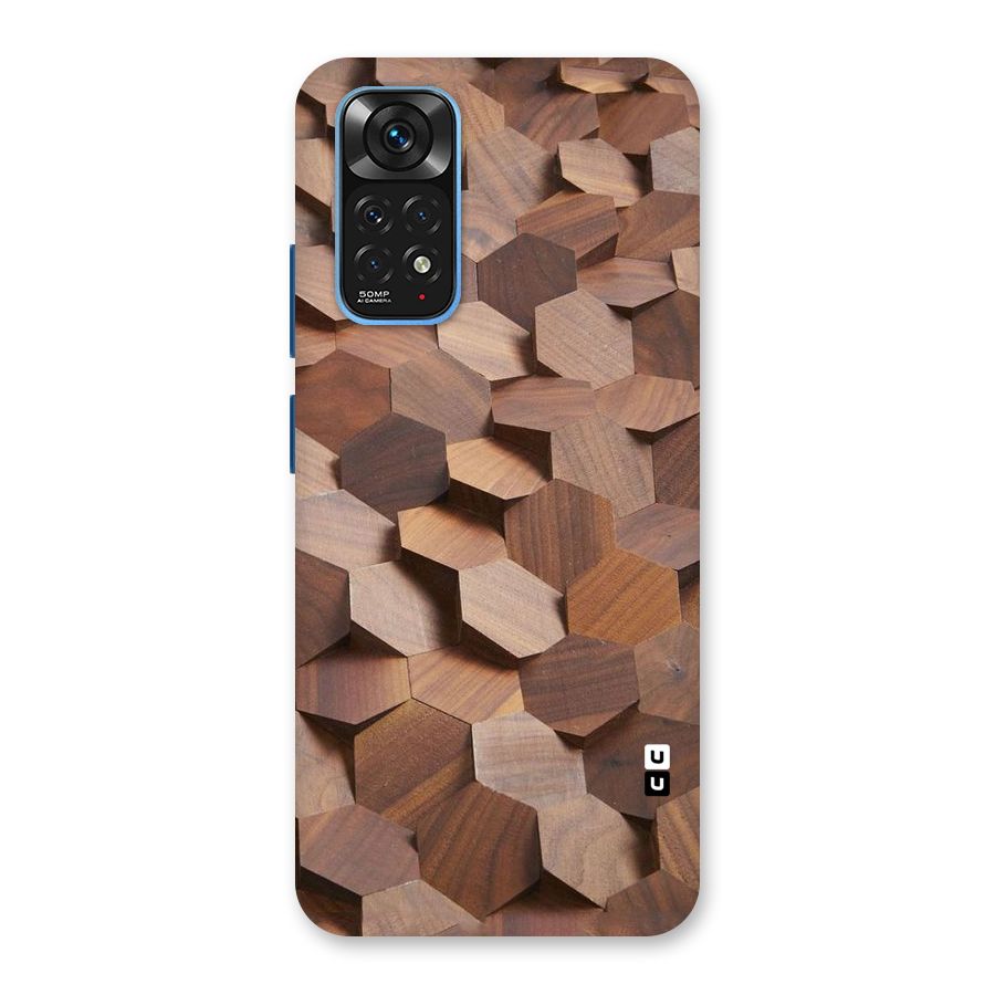 Uplifted Wood Hexagons Back Case for Redmi Note 11S