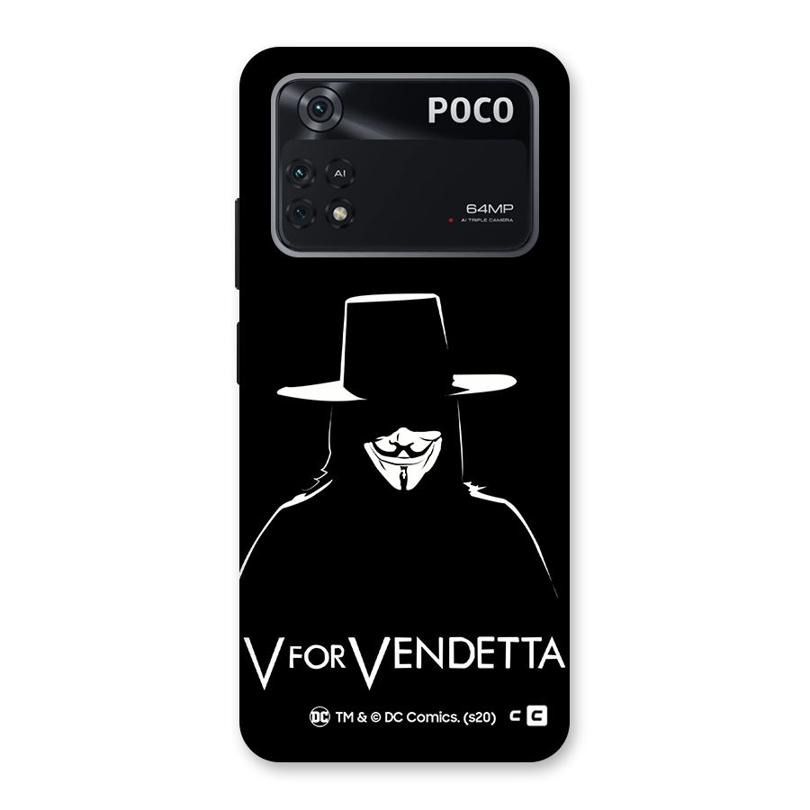V for Vendetta Minimal Back Case for Poco M4 Pro 4G