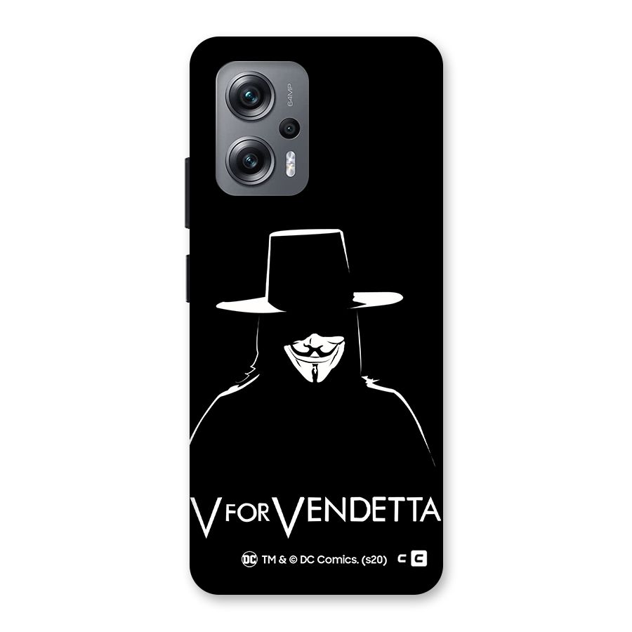 V for Vendetta Minimal Back Case for Redmi K50i